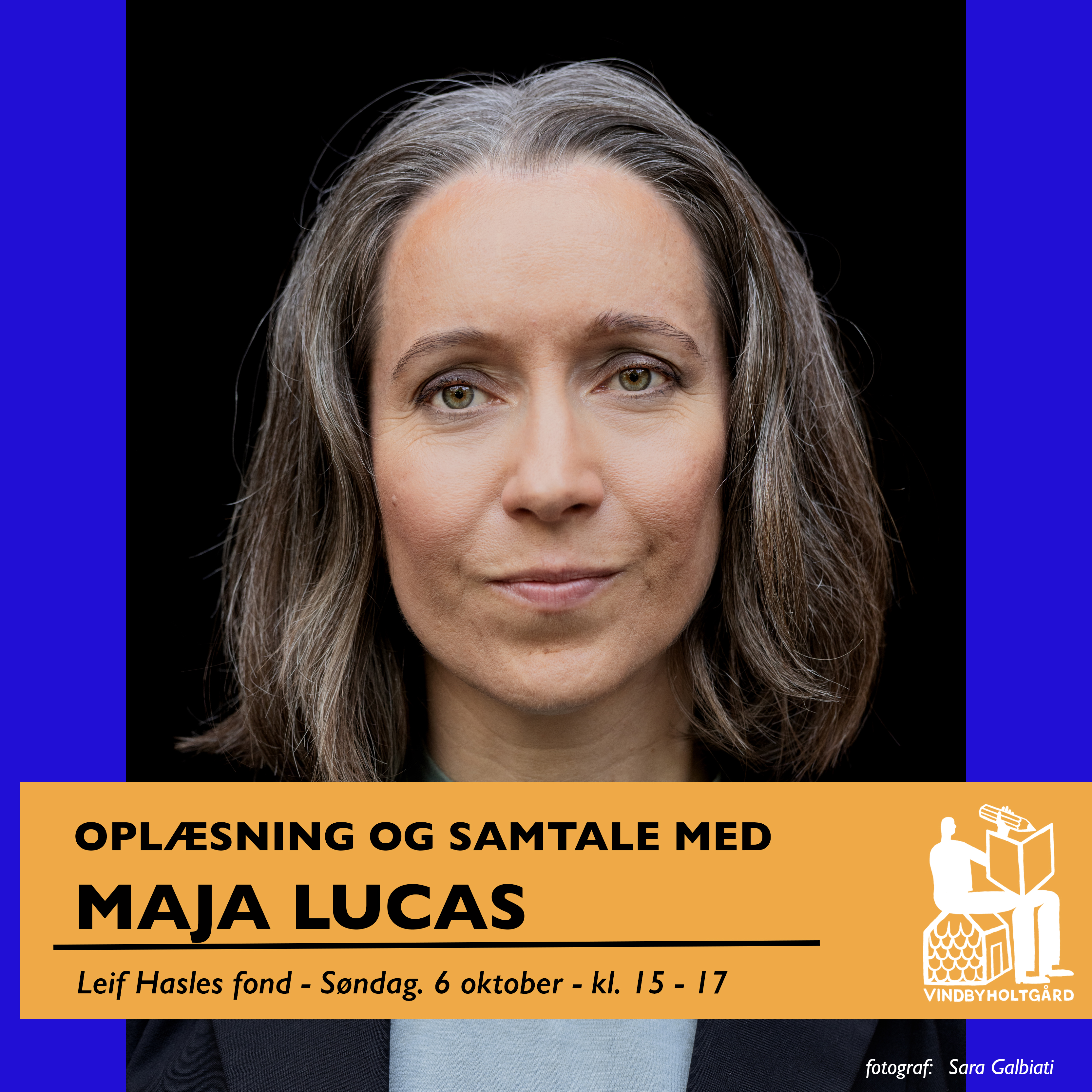 Forfatteren Maja Lucas læser op på vindbyholtgård refugie og taler om sin seneste udgivelse Måden du rører mig på fra 2024, en hybridbog med noveller, digte og samtaler med 29 forskellige personer om deres liv med sex.